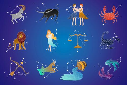 Astrological star signs vector set - 1201345