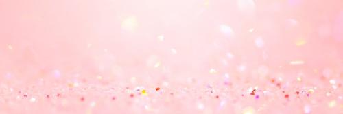 Light pink glitter confetti bokeh background social banner - 2280432