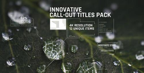 Videohive - Innovative Call-out Titles pack/ Sci-fi/ Technology/ Line Interface/ Digital/ Simple Placeholders