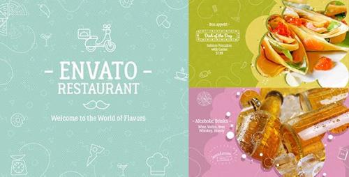 Videohive - A1/ Envato Restaurant/ New Cafe/ Chef's Burger/ Vegetarian Menu/ Fast Food/ Street Food Market/ TV