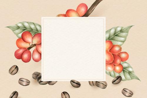 Blank coffee day background design vector - 1206615