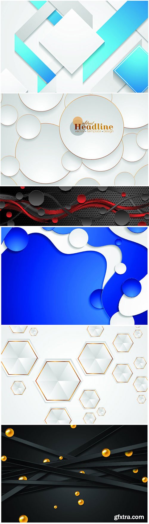 Vector 3d modern background