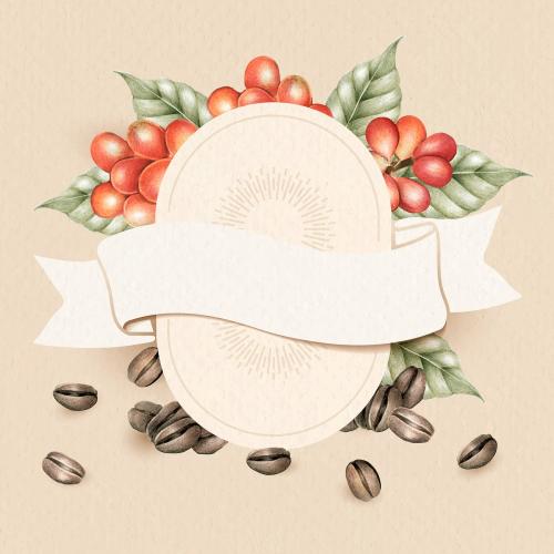 Blank coffee day card design vector - 1206628