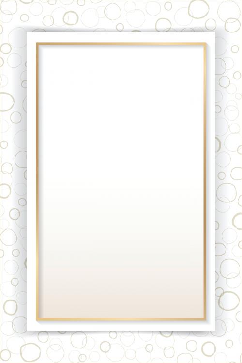 Blank abstract frame design vector - 1206677