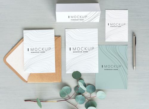 Wedding invitation and cards mockup set - 502925