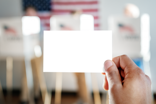 Man showing ballot up in the air transparent png - 2032047