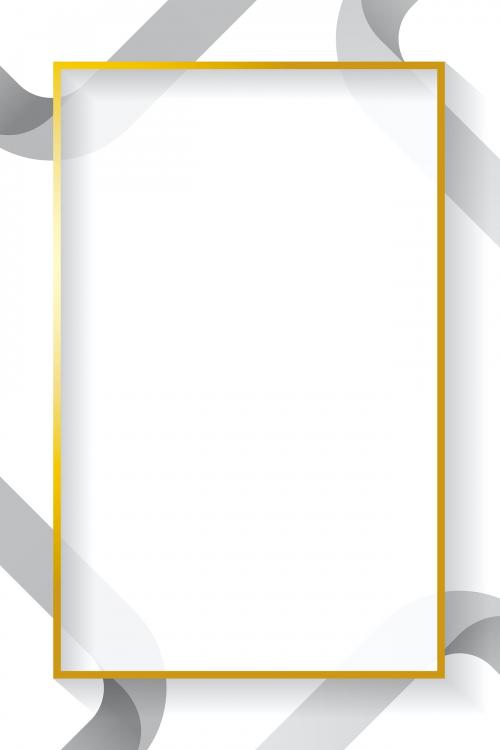 Blank rectangle abstract frame vector - 1209573