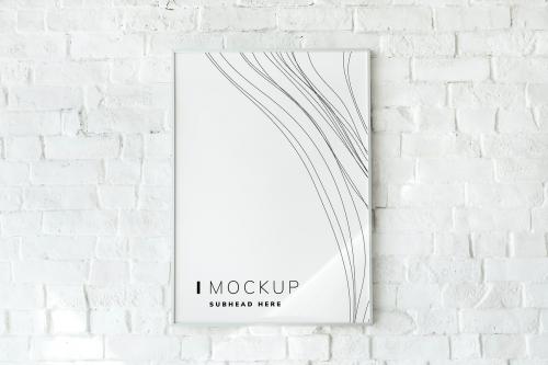 Photo frame mockup on the wall - 502959