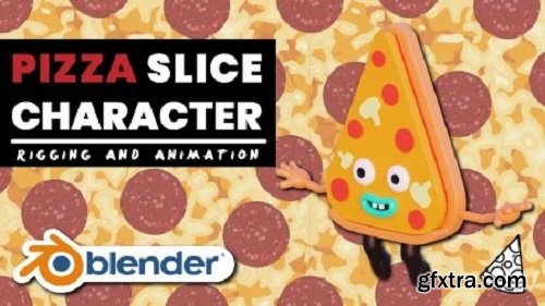 Pizza Slice Character Rigging And Animation With Blender