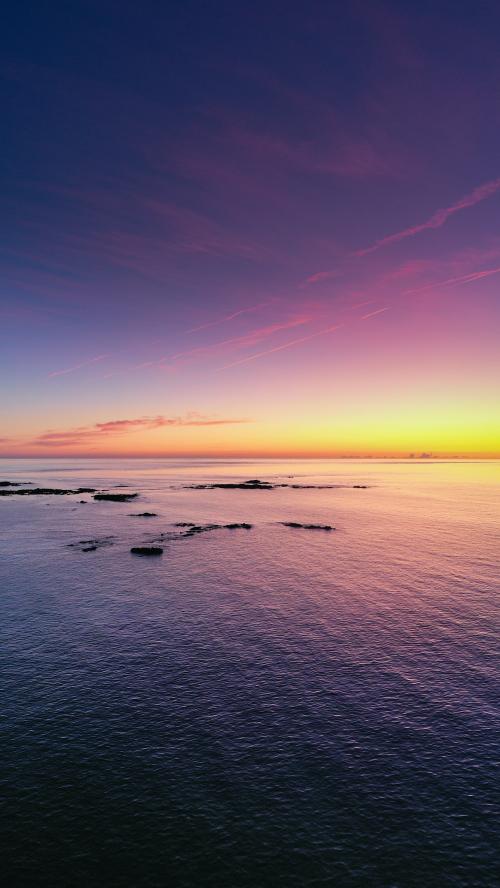 Sunset over Jersey's west coast - 2047716