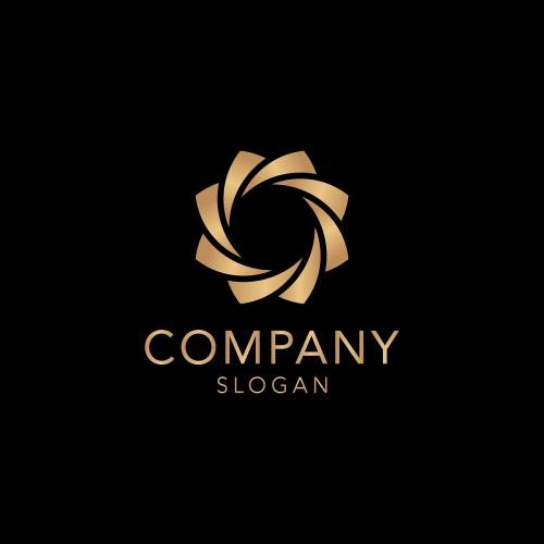 Golden company logo design vector - 1199827