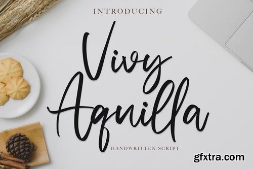 CM - Vivy Aquilla - Handwritten Font 5038420