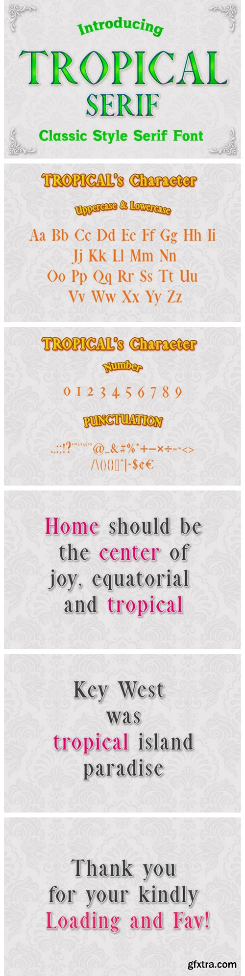 Tropical Font