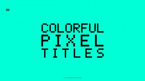 MotionArray - Colorful Pixel Titles - 614880