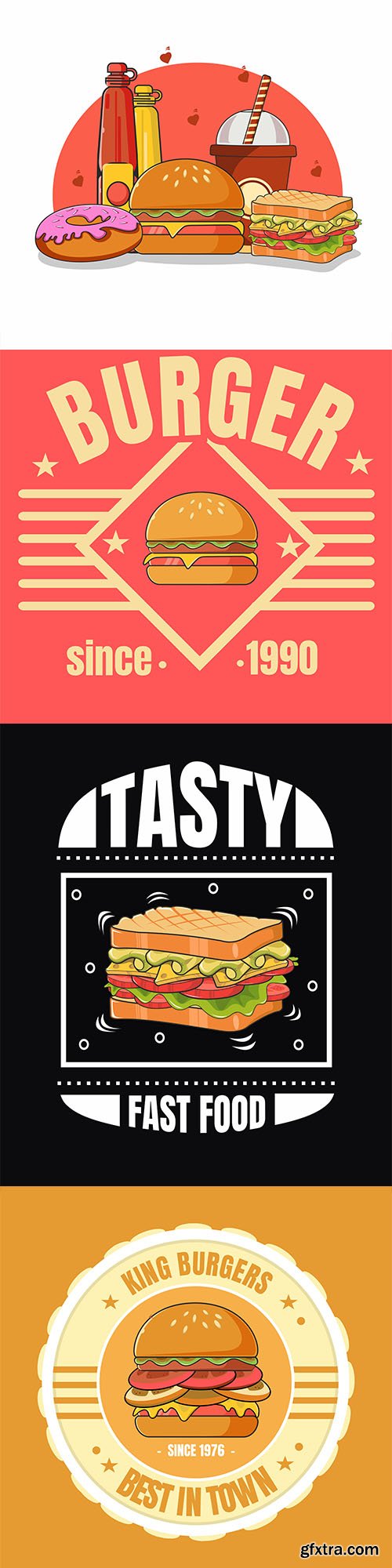 Fast Food Burger Backgrounds