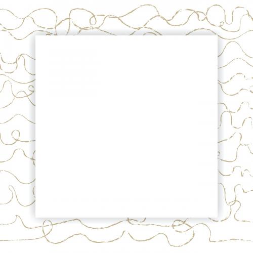 Blank square abstract frame vector - 1206710