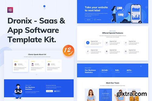 ThemeForest - Dronix v1.0 - SaaS & Startup Template Kit - 26602852