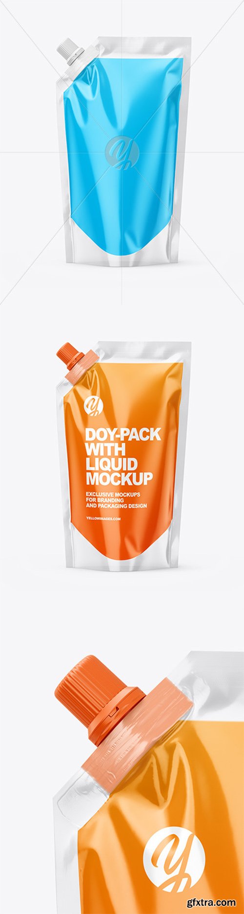 Doy-Pack with Liquid Mockup 61485