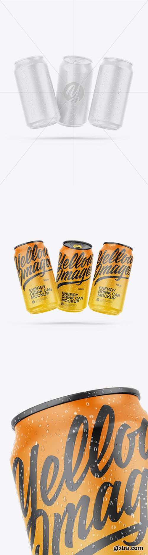 Three Matte Cans Mockup 61491