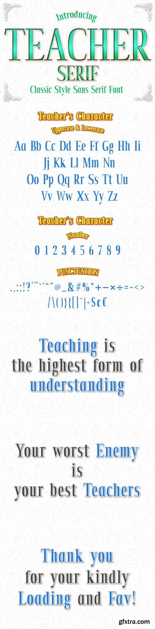 Teacher Font