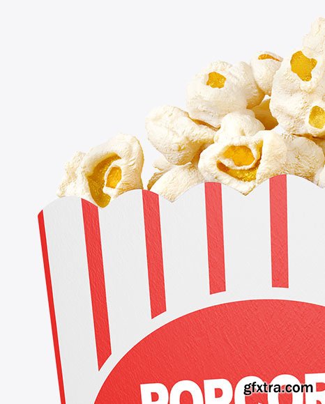 Popcorn Bag Mockup -Half Side View 61734