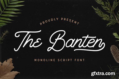 CM - The Banten - Monoline Script Font 5040767