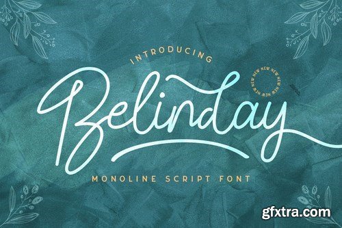 CM - Belinday - Monoline Script Font 5040651