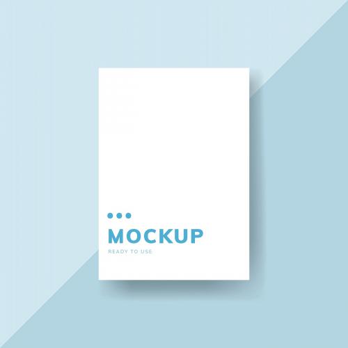 Simple business card design mockup vector - 496555