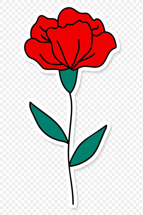 Red romantic rose transparent png - 2034535