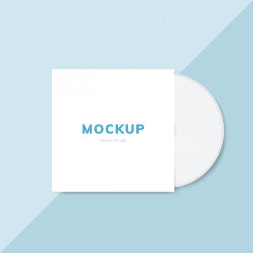 CD cover design mockup vector - 496565