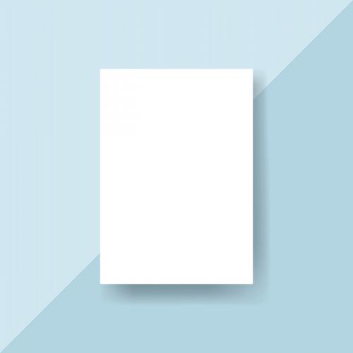 Blank paper brochure template mockup vector - 496567