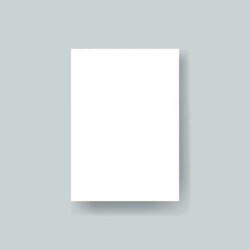 Blank paper brochure template mockup vector - 496605