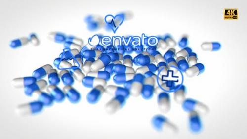 Videohive - Medical Pills Background Projection