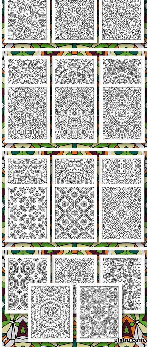 35 Geometric Pattern Coloring Set 4 4321298