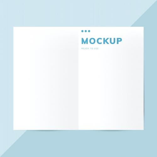 Brochure design template mockup vector - 496610