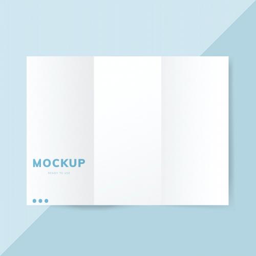 Brochure design template mockup vector - 496612