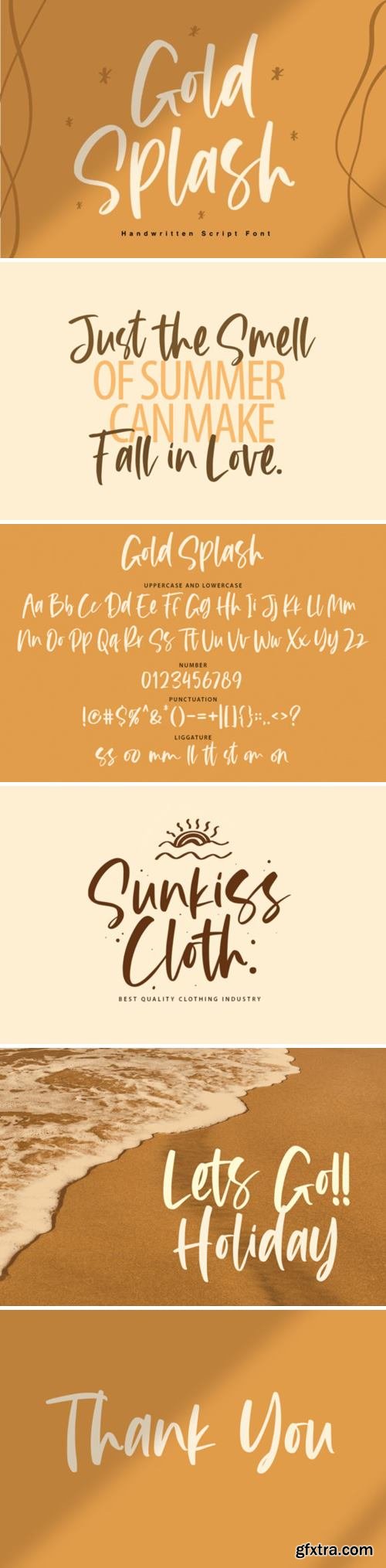 Gold Splash Font