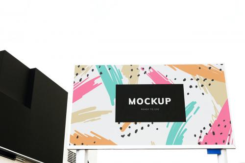 Colorful billboard mockup design - 502676