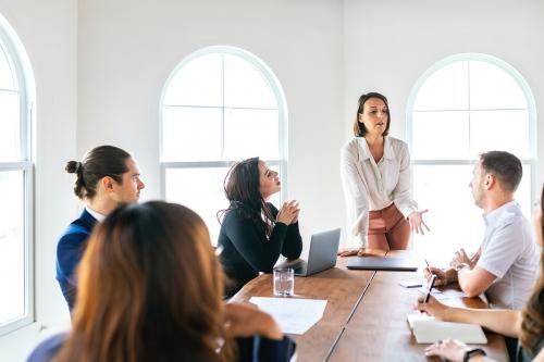 Diverse business people in a meeting - 2203491