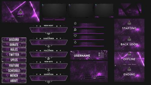 MotionArray - Stream Package - Overlays, Screens V4 - 621186