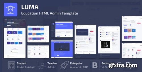 ThemeForest - Luma v1.2.0 - Education HTML Learning Management System Admin Template - 26541343