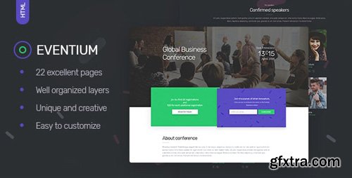 ThemeForest - Eventium v1.0 - Responsive Events HTML5 Template - 22004779