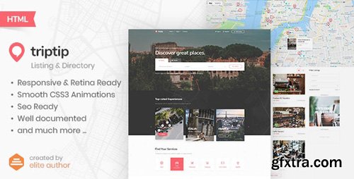 ThemeForest - TripTip v1.0 - Listing & Directory HTML5 Template - 23116443