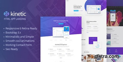 ThemeForest - Kinetic v1.0 - Desktop, Mobile & Product App Landing Pages (Update: 18 December 18) - 22767043