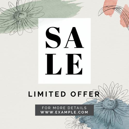 Sale promotion social template vector - 2211505