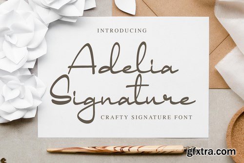 Adelia Signature - Crafty Signature Font