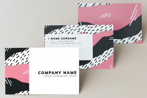 Colorful business card mockup design - 502763