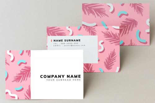 Colorful business card mockup design - 502765