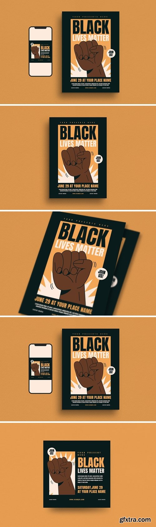 Black Lives Matter Flyer Set