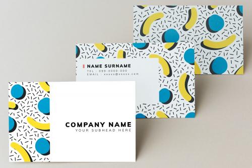 Colorful business card mockup design - 502766